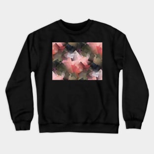 Abstract In Pink, Grey And Green Crewneck Sweatshirt